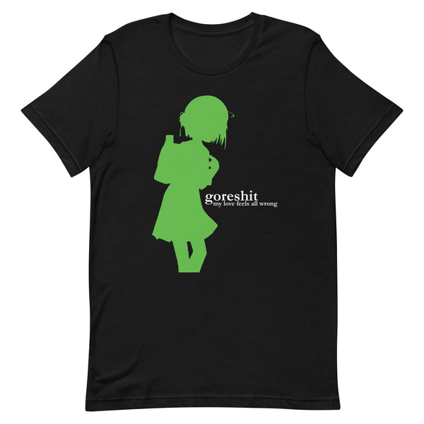 my love feels all wrong. - goreshit t-shirt – Kitty on Fire Records