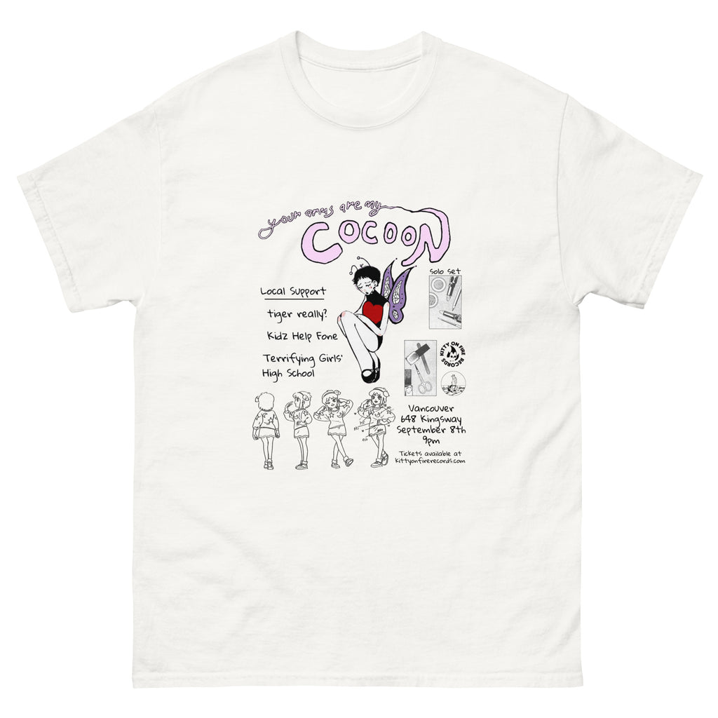 your arms are my cocoon Concert T-shirt White