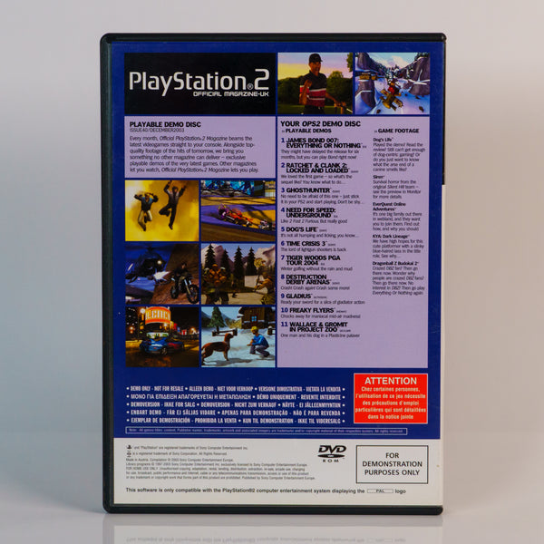 PS2 Official Magazine-UK Dec 2003 - Demo Disc