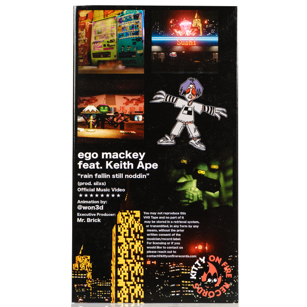 rain fallin/still noddin Red VHS Tape